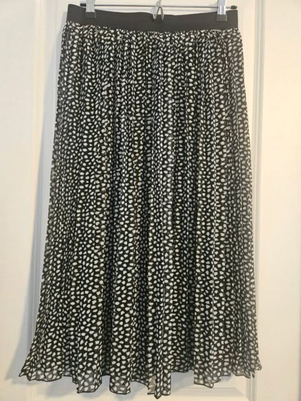 Rachel Zoe Animal Print Pleated Skirt - Size Large